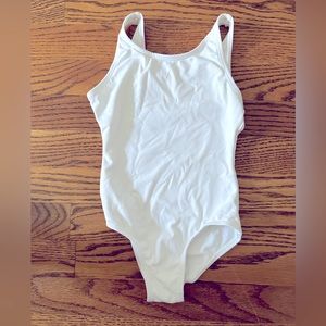 Girls White Leotard size 4-6